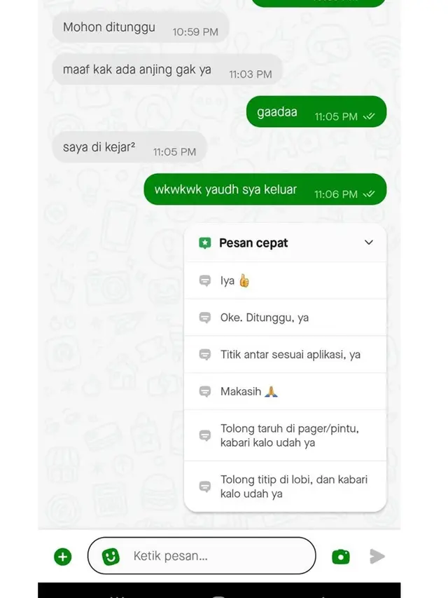 8 Chat Receh Driver Ojol dan Pelanggan Ini Kocak Banget