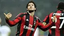 Ekspresi Alexandre Pato seusai mencetak gol dan mengantar AC Milan mengalahkan Napoli 3-0 dalam lanjutan Serie A di San Siro, 28 Februari 2011. AFP PHOTO/OLIVIER MORIN