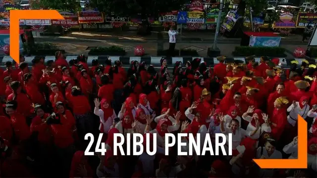 VIDEO: Aksi 24 Ribu Penari Rayakan HUT Kota Semarang