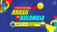 Brasil vs Kolombia (liputan6.com/Abdillah)