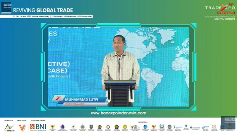 Kemendag resmi membuka pameran dagang terbesar se-Asia Tenggara Trade Expo Indonesia  ke-36 Virtual-Exhibition (TEI-VE) 2021