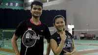 Ganda campuran Indonesia, Ricky Karanda Suwardi/Debby Susanto, melakoni laga debut di Malaysia Masters 2018, Selasa (16/1/2018). (PBSI)