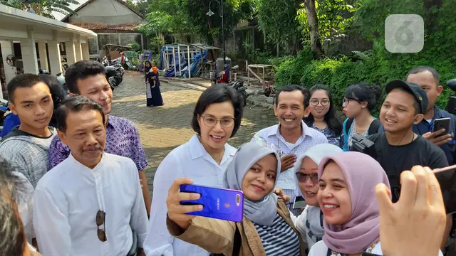 Sri Mulyani usai mencoblos