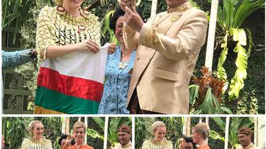 Bambang Dan Halimah Kompak Hadir Acara Mitoni Istri Panji Trihatmodjo News Entertainment Fimela Com