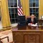 Presiden Donald Trump di Oval Office. Dok: @realDonaldTrump