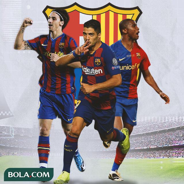 Barcelona - Zlatan Ibrahimovic, Luis Suarez, Samuel Eto'o