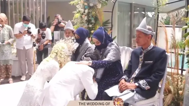 7 Potret Akad Nikah Dinda Hauw dan Rey Mbayang, Bernuansa Adat Palembang
