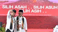 Ahmad Syaikhu-Ilham Habibie resmi mengumumkan pencalonan mereka di Pemilihan Gubernur (Pilgub) Jawa Barat, Kamis (29/8/2024). (Merdeka.com/Nur Habibie)