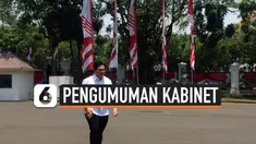 Mantan ketua TKN Jokowi-Ma'ruf, Erick Thohir muncul di Istana Kepresidenan seiring dengan pengumuman nama-nama menteri kabinet Jokowi-Ma'ruf.