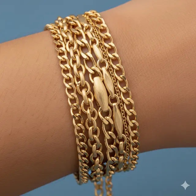 Gelang Emas 22K Cocok untuk Acara Spesial.