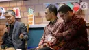 Direktur Riset CORE Indonesia Piter Abdullah saat menjadi pembicara dalam Kafe BCA Economy Outlook 2020 di Jakarta, Jumat (18/10/2019). Kafe BCA merupakan forum berbagi insight dan pemahaman mendukung visi BCA menjadi bank pilihan utama andalan masyarakat. (Liputan6.com/Fery Pradolo)
