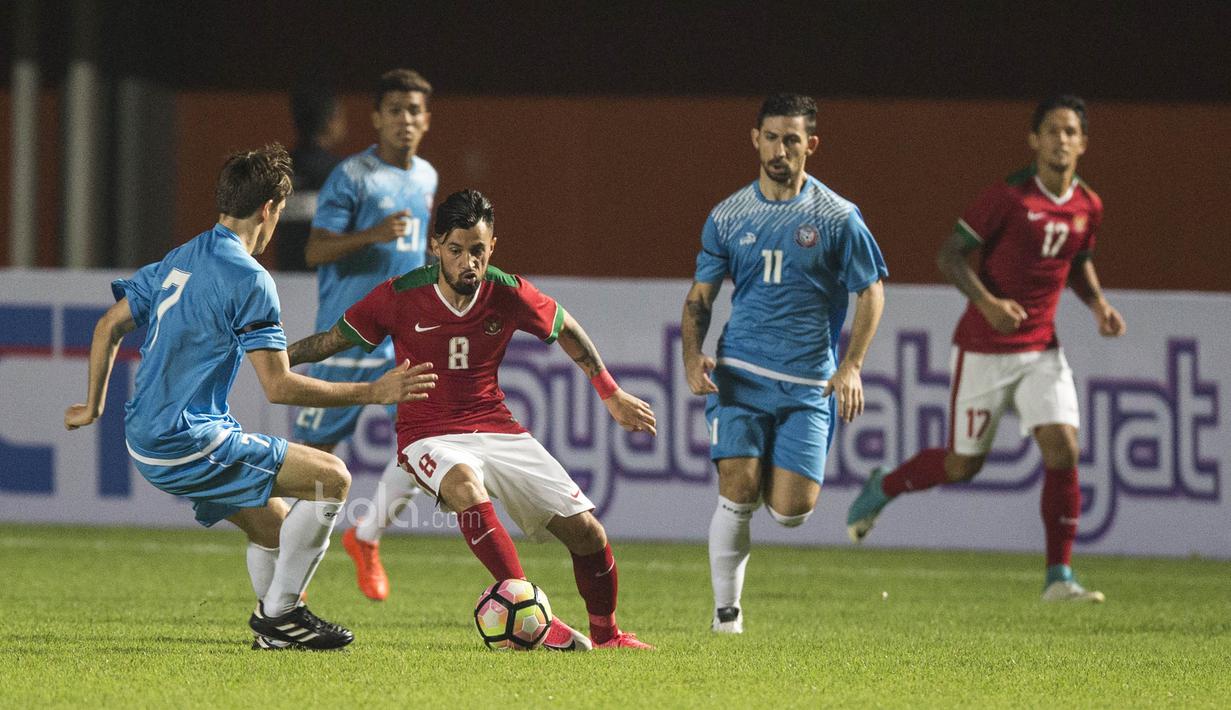 Rencananya Stefano Lilipaly akan membawa serta keluarga termasuk bayinya untuk tinggal di Pulau Bali. (Bola.com/Vitalis Yogi Trisna)