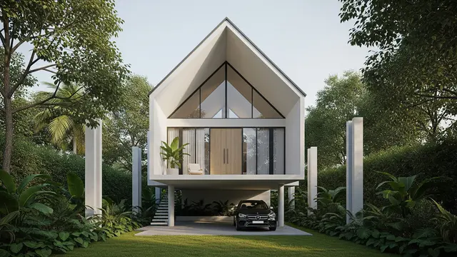Rumah Minimalis Atap Pelana Sederhana
