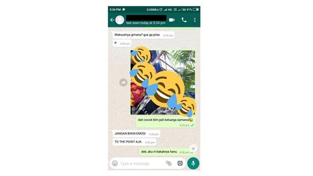 Cewek Labrak Orang yang Dekat (Sumber: Twitter)