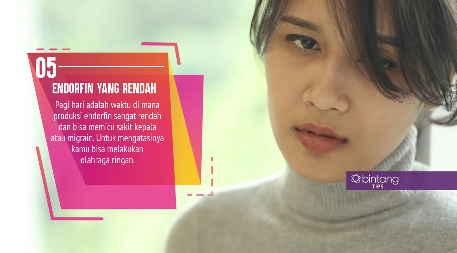 Ini yang bikin kamu sakit kepala saat bangun tidur di pagi hari. (Foto: Daniel Kampua, Digital Imaging: Nurman Abdul Hakim/Bintang.com)