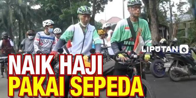 VIDEO: Dua Warga Tangsel Naik Haji Gowes Pakai Sepeda ke Tanah Suci