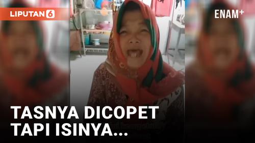 VIDEO: Bukannya Sedih, Ibu Ini Malah Ketawa Setelah Kecopetan!