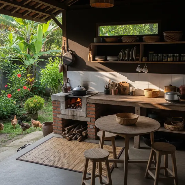 6 Inspirasi Dapur Terbuka Sederhana yang Cocok untuk Rumah Desa, Estetik Tanpa Biaya Mahal