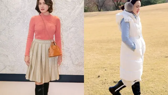 OOTD Liburan Shandy Aulia di Korea Selatan, Andalkan Boots untuk Tampil Kece