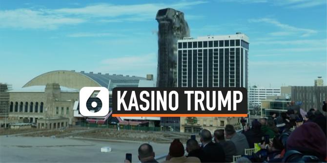 VIDEO: Detik-Detik Gedung Kasino Donald Trump Dihancurkan