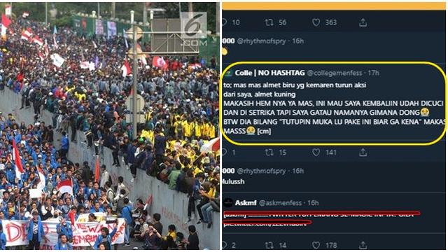 6 Kisah Manis Mahasiswa Usai Demo Ini Bikin Baper Ada Yang Bertemu Di Twitter Hot Liputan6 Com