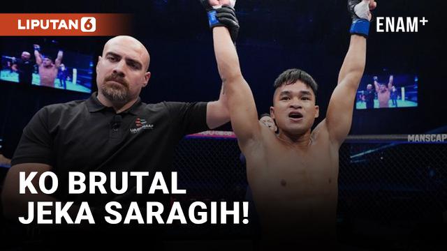 Jeka Saragih Raih Kemenangan Kedua di Road To UFC