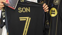 Sebelumnya, Son Heung-min menyudahi kebersamaan selama 10 tahun dengan klub Liga Inggris, Tottenham Hotspur. (Patrick T. Fallon/AFP)