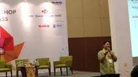 Fikri, Head of Business Operations PT. Metraplasa saat menjadi pembicara di ajang IESE 2017. Liputan6.com/Dewi Widya Ningrum