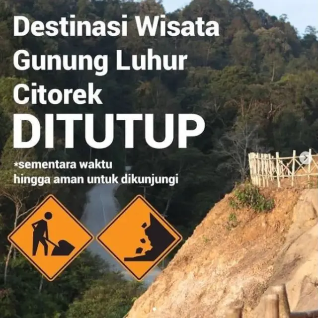 Kawasan Wisata Negeri di Atas Awan di Gunung Luhur, Lebak, Banten