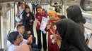 Sebanyak 50 murid penyandang disabilitas mengikuti edukasi kesehatan gigi dan praktik menyikat gigi di LRT Jabodebek rute Stasiun Halim–Stasiun Jatimulya, Selasa (28/7/2026). (Istimewa)