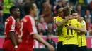 Bayern Munich mengalami kekalahan telak 0-3 saat menghadapi Borussia Dortmund dalam partai bertajuk Der Klassiker di Allianz Arena, Sabtu (12/4/2014). (REUTERS/Michaela Rehle)