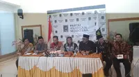 Siang ini Ketua MPR Bambang Soesatyo atau Bamsoet dan pimpinan lainnya berkunjung ke DPP Partai Keadilan Sejahtera (PKS). (Liputan6.com/Yopi Makdori)