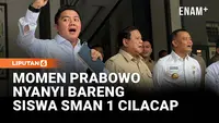 Momen Prabowo Ajak SMAN 1 Cilacap Nyanyi Bareng