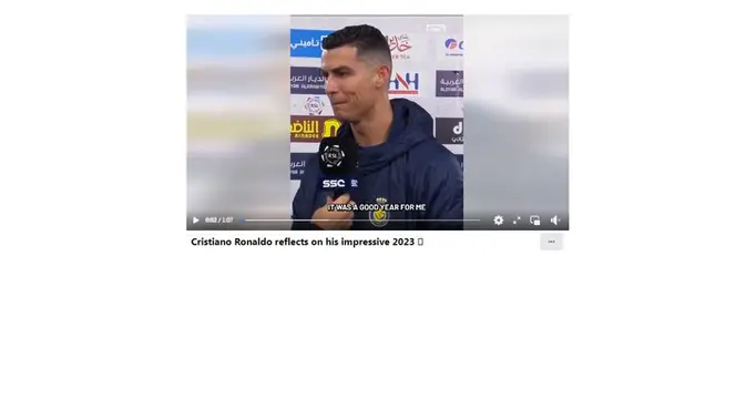 <p>Cek Fakta Cristiano Ronaldo komentari Marselino Ferdinan</p>