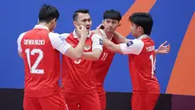 Pemain Timnas Futsal Indonesia merayakan gol ke gawang Iran dalam laga final Piala Asia Futsal 2026 di Indonesia Arena, Jakarta, Sabtu (7/2/2026). (Bola.com/Abdul Aziz)