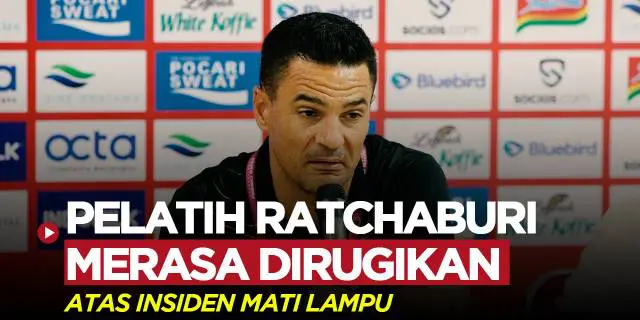 VIDEO: Pelatih Ratchaburi FC Merasa Rugi Akibat Mati Lampu, Usai Kalah dari Persija Jakarta