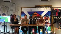 Konfrensi pers Triathlon Relay 2017 (Liputan6.com / Ahmad Fawwaz Usman)