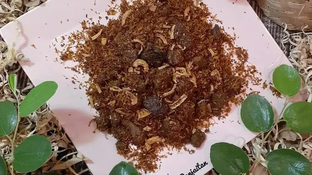 Resep serundeng daging sapi khas Jawa Timur untuk lengkapi makanan Lebaran. (dok. Cookpad @cloverdandelion17)