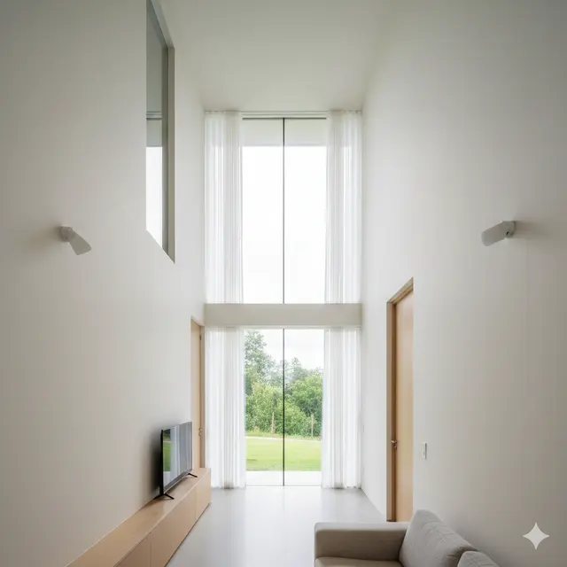 Model Rumah Mungil dengan Void Vertikal