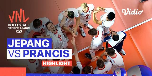 VIDEO: Tundukkan Jepang, Prancis Masih di Puncak Klasemen Volleyball Nations League Putra 2022