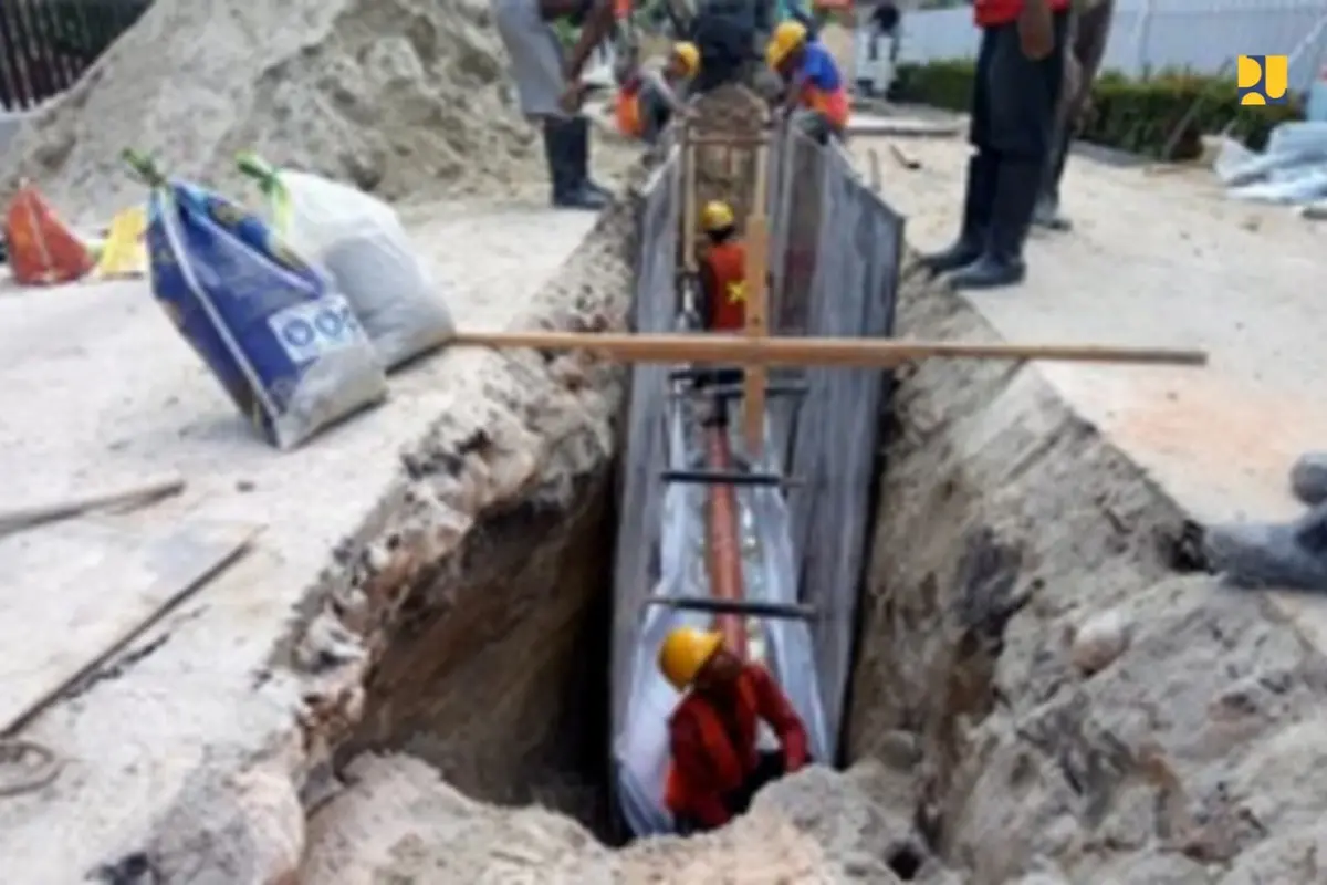 Jaringan Perpipaan Air Limbah di Pekanbaru, Riau. Dok Kementerian PUPR