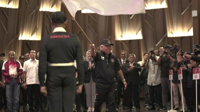 Basuki Hadimuljono - Pengukuhan Tim Indonesia Asian Games 2022.