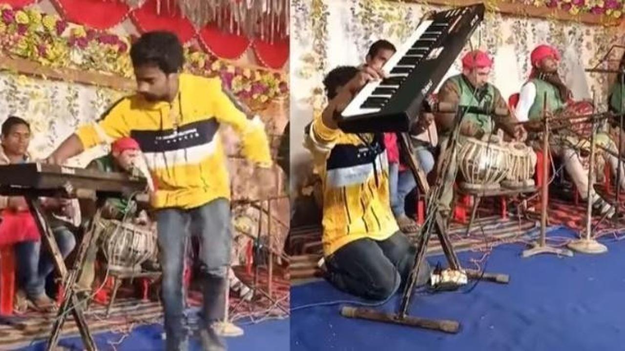 Viral Aksi Joget Pria Ini Saat Main Keyboard, Gerakannya Dijamin Bikin Ngakak