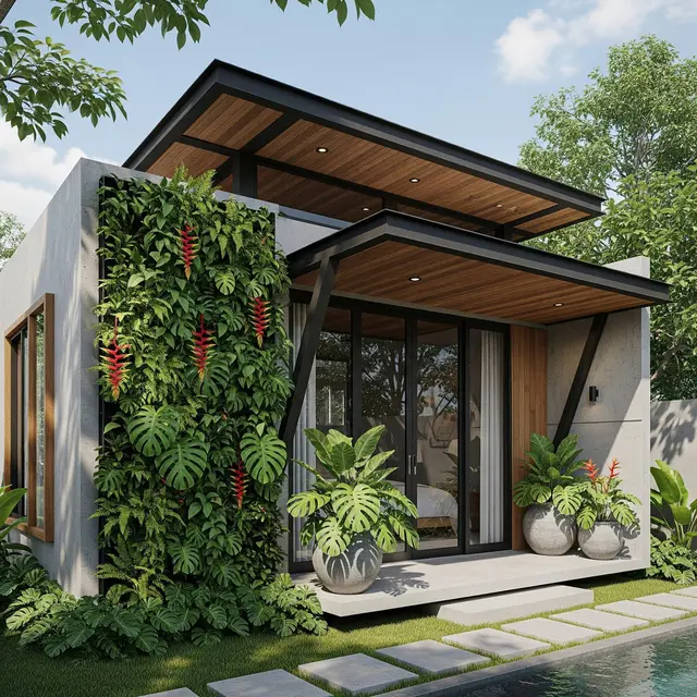 Desain Rumah Kecil Tapi Punya Nuansa Resort