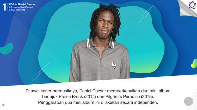[Bintang] 5 Fakta Daniel Caesar, Solois yang Bakal Tampil di Java Jazz 2018