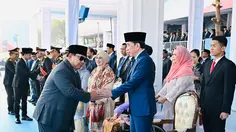 Momen Akrab Prabowo dan Jokowi di HUT Bhayangkara ke-80