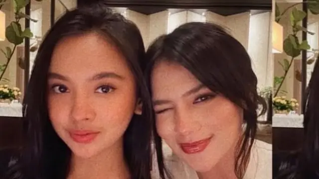 Foto menggemaskan Lyodra dan Davina. (credit:instagram.com/lyodraofficial)