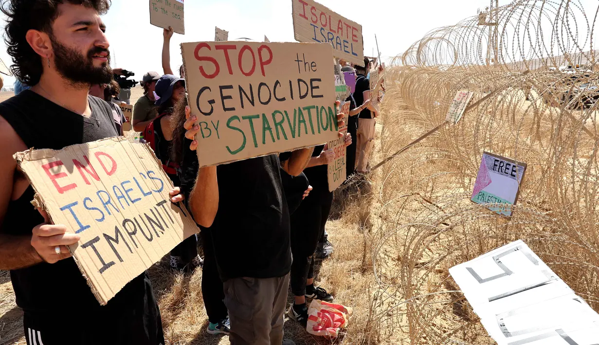 Situasi di Gaza kian memprihatinkan dengan munculnya beragam krisis, termasuk kelaparan yang telah dinyatakan Perserikatan Bangsa-Bangsa (PBB). (Jack GUEZ/AFP)