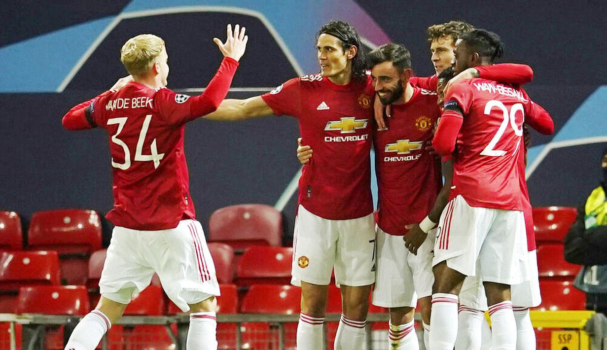 Edinson Cavani telah menjadi salah satu pemain penting Manchester United musim ini. Ia berpeluang membawa trofi Liga Europa ke Old Trafford. (AP/Dave Thompson)