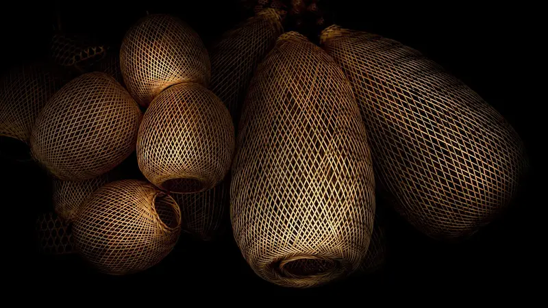 Ilustrasi Anyaman Bambu